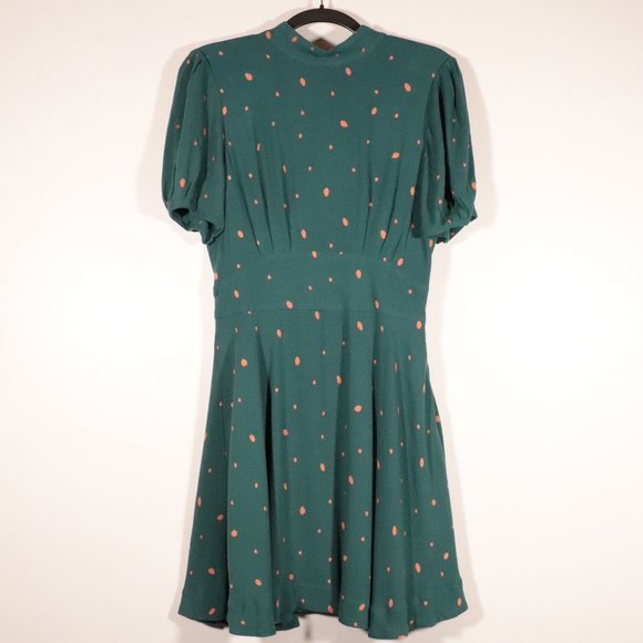 NWT Free People Abbie Print Dress Green Combo - Picture 5 of 15